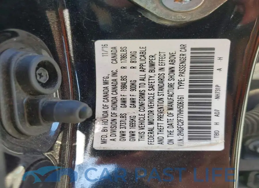 2HGFC2F77HH506161# 13
