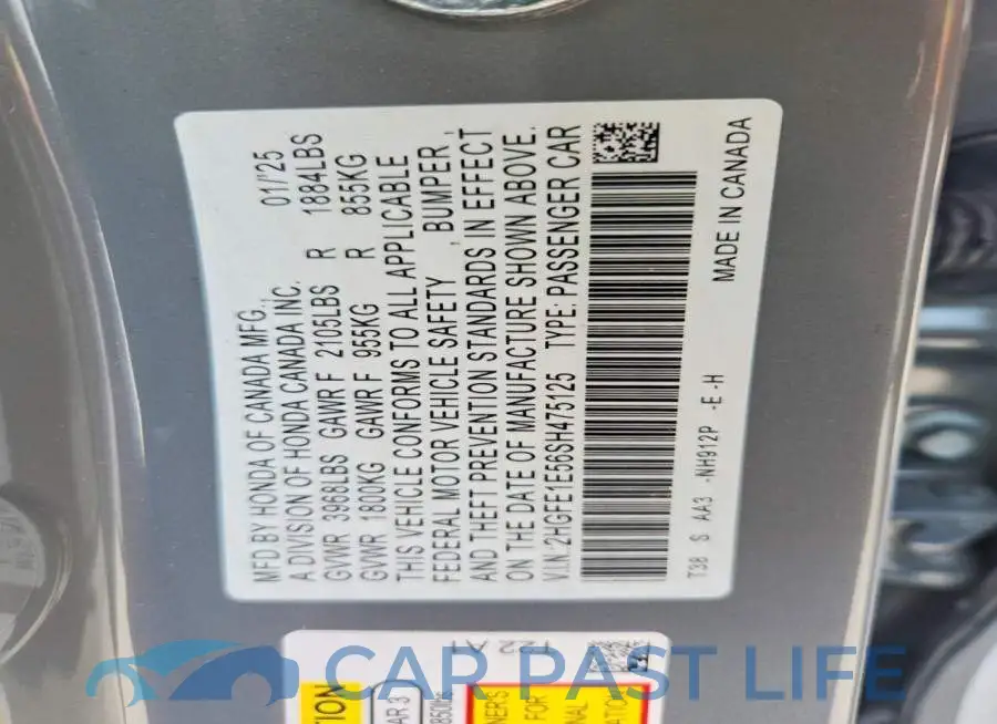 2HGFE1E56SH475125# 12
