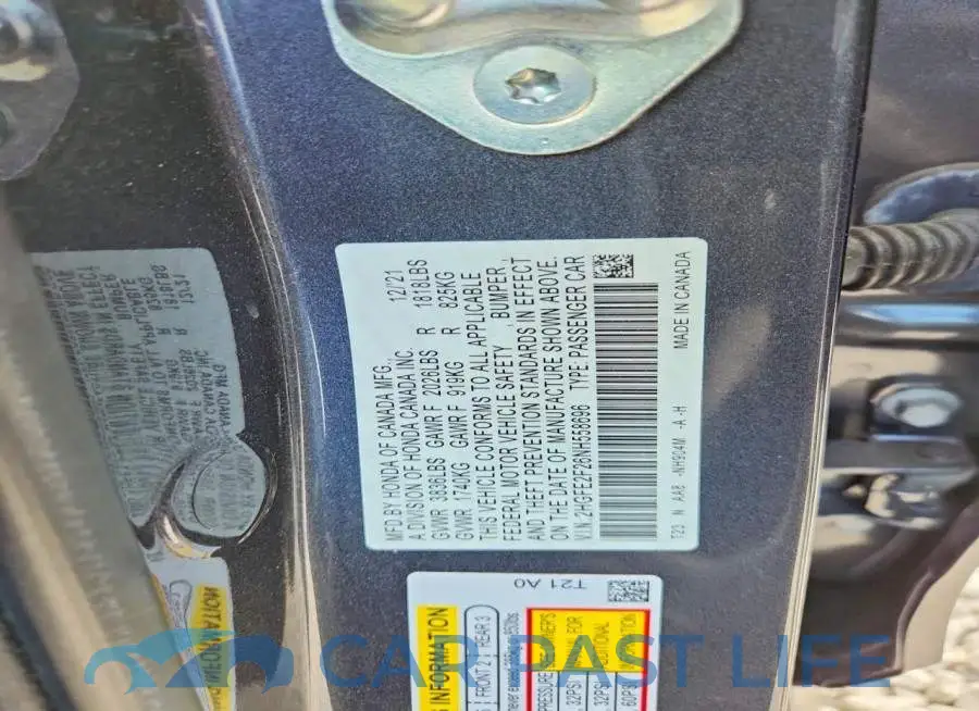 2HGFE2F26NH558696# 12