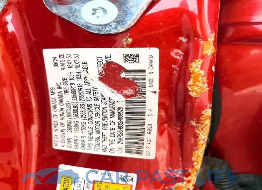 2HKRS6H83SH809528# 13