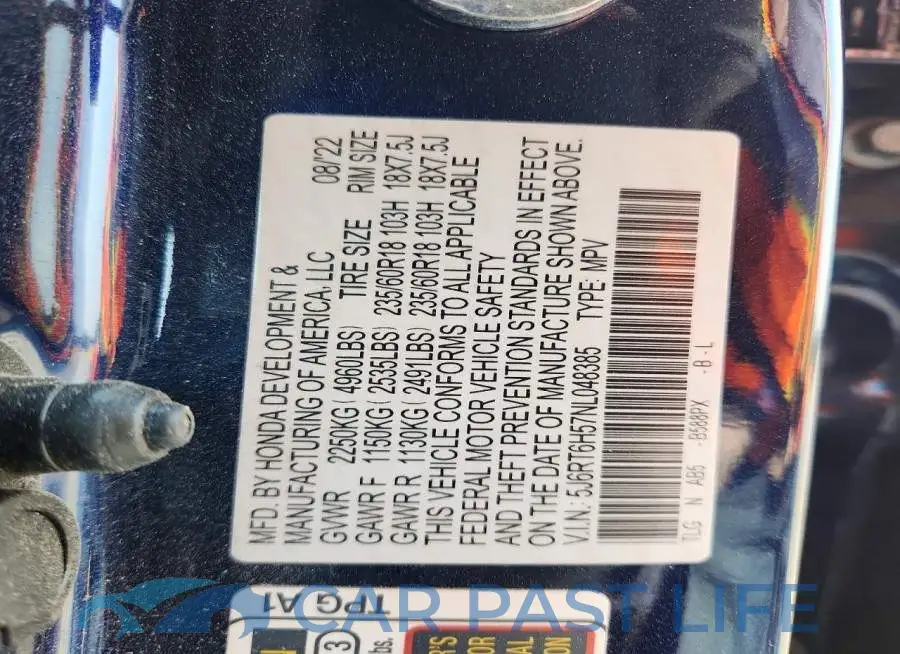 5J6RT6H57NL048385# 13