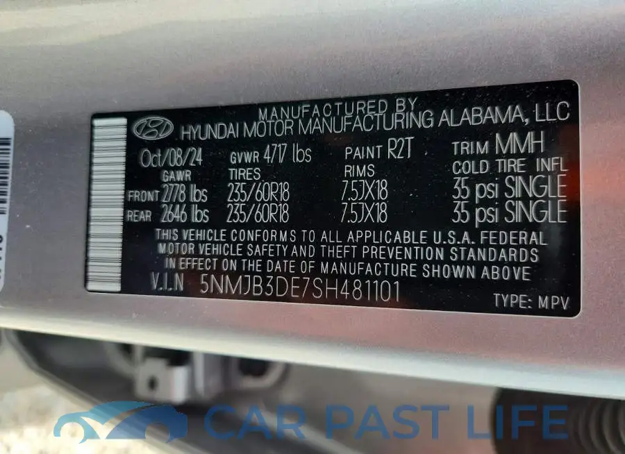 5NMJB3DE7SH481101# 13