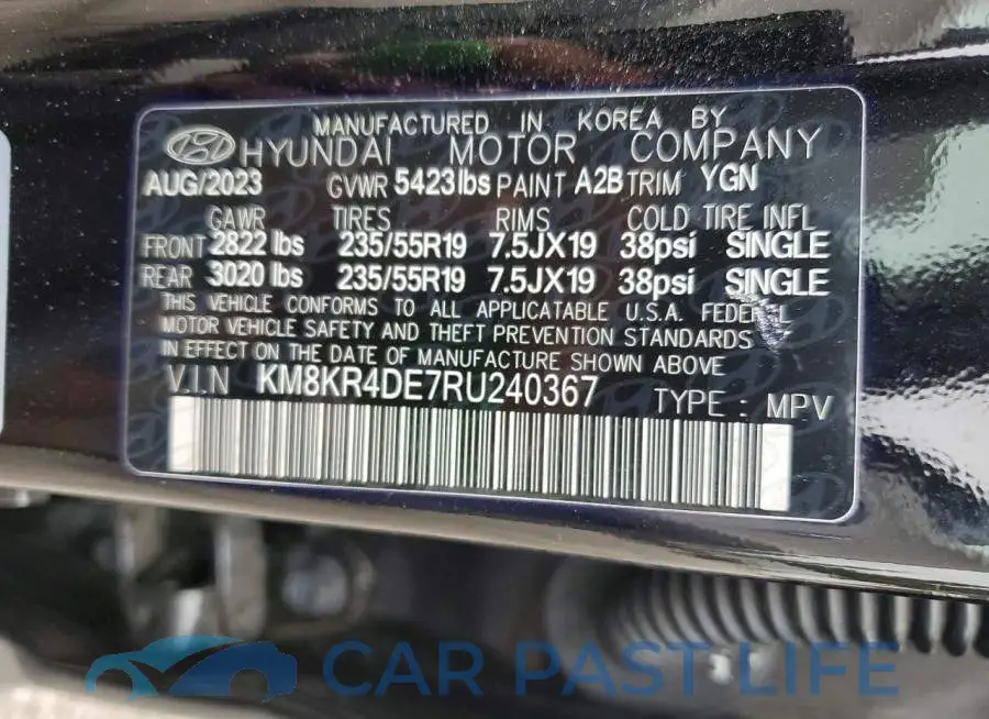 KM8KR4DE7RU240367# 13