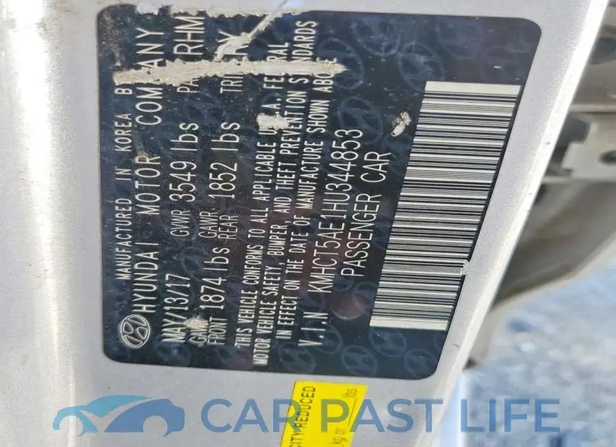 KMHCT5AE1HU344853# 13