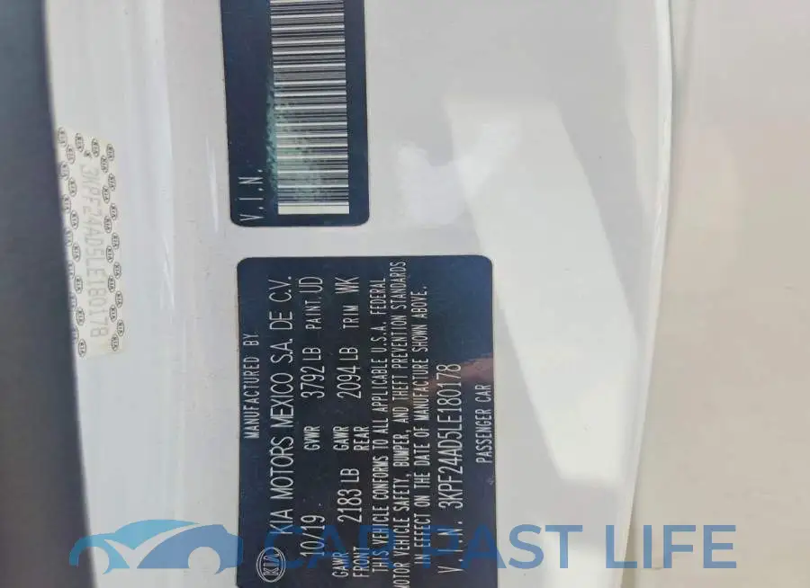 3KPF24AD5LE180178# 12