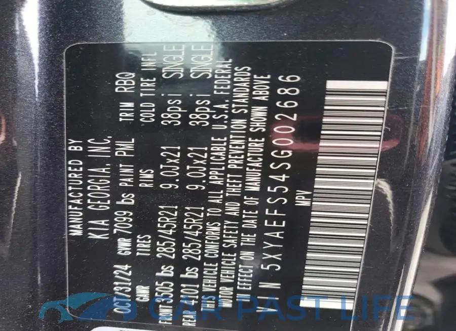 5XYAEFS54SG002686# 14