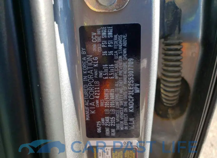 KNDCP3LE2S5307709# 14
