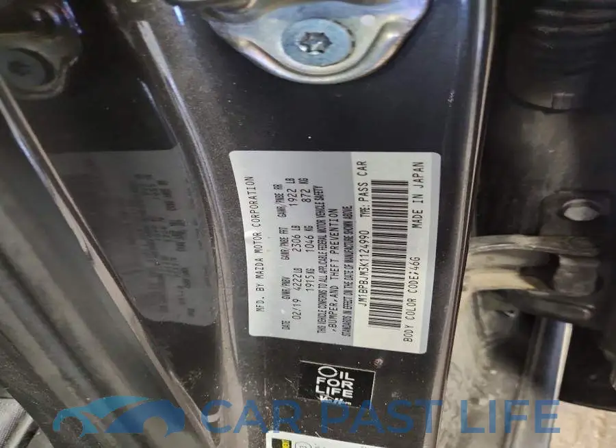 JM1BPBJM3K1124990# 12