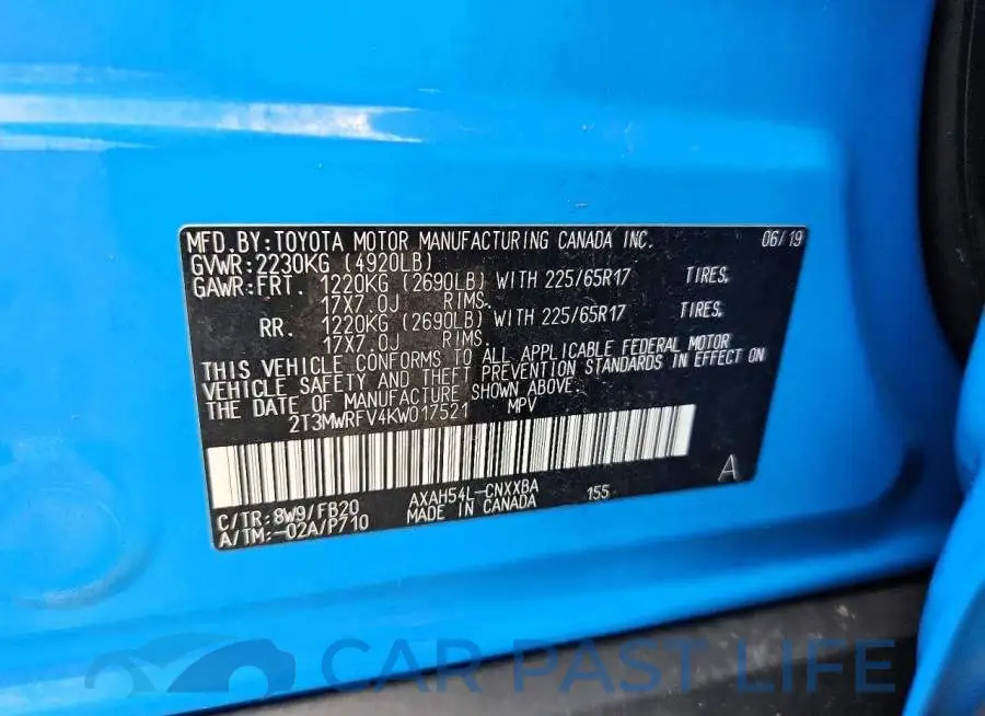 2T3MWRFV4KW017521# 13