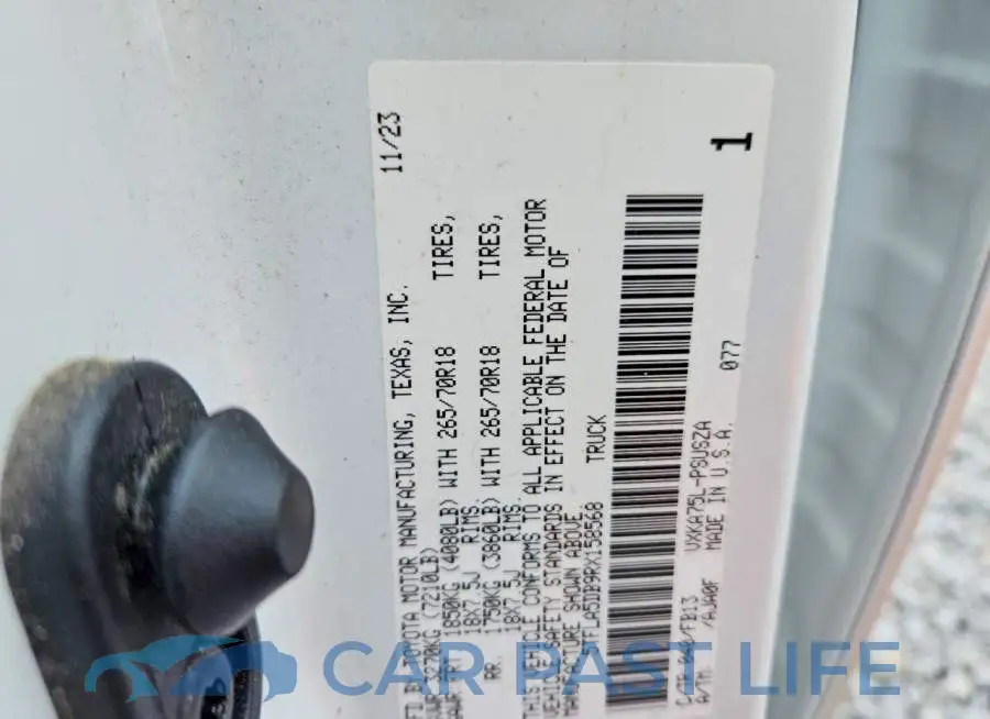 5TFLA5DB9RX158568# 12