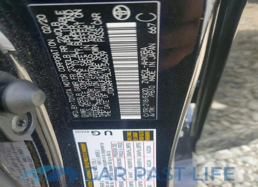 JTDKARFP5L3154639# 12