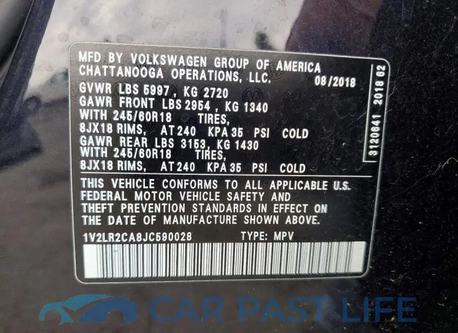 1V2LR2CA8JC590028# 13