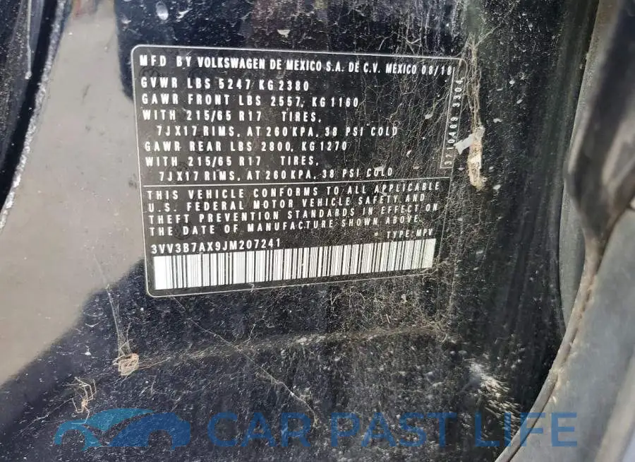 3VV3B7AX9JM207241# 12