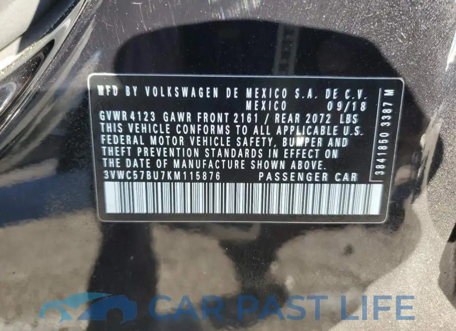 3VWC57BU7KM115876# 13