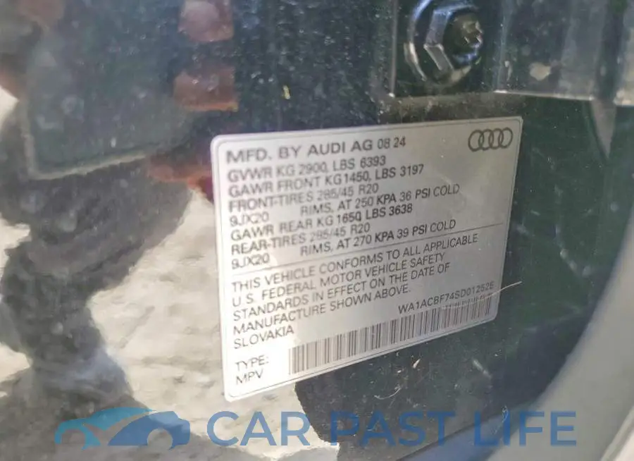 WA1ACBF74SD012525# 13