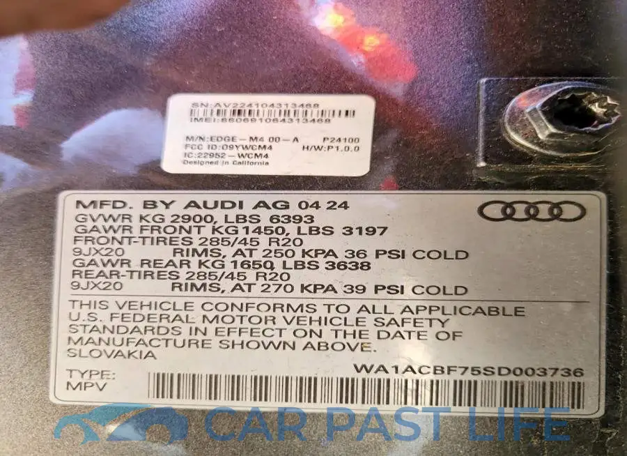 WA1ACBF75SD003736# 14