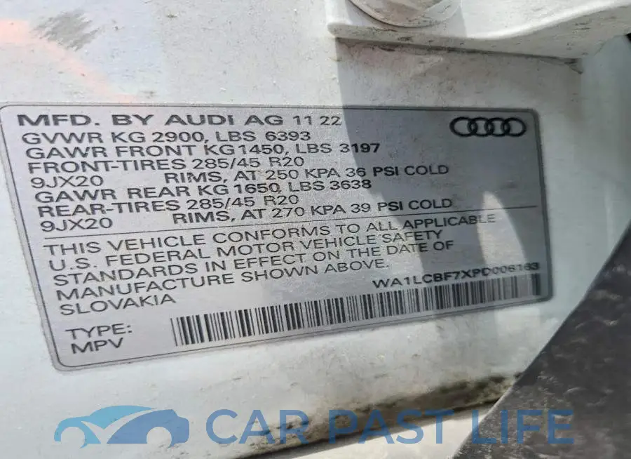 WA1LCBF7XPD006163# 14