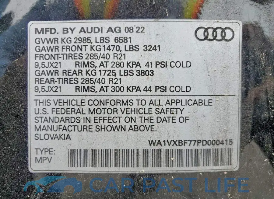 WA1VXBF77PD000415# 13