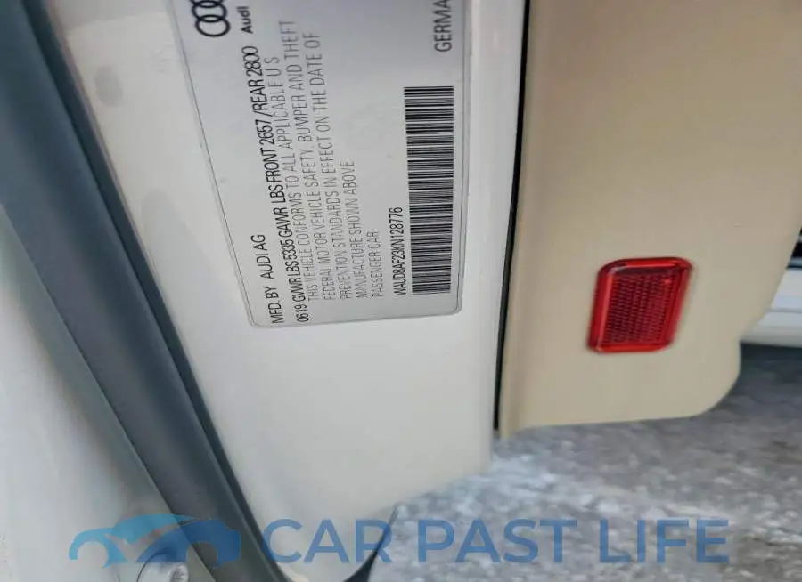 WAUD8AF23KN128776# 12