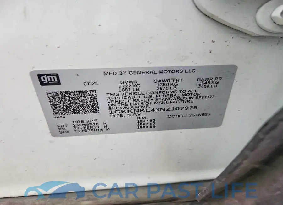 1GKKNKL43NZ107975# 14