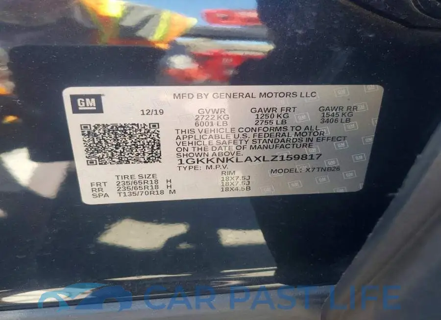 1GKKNKLAXLZ159817# 13