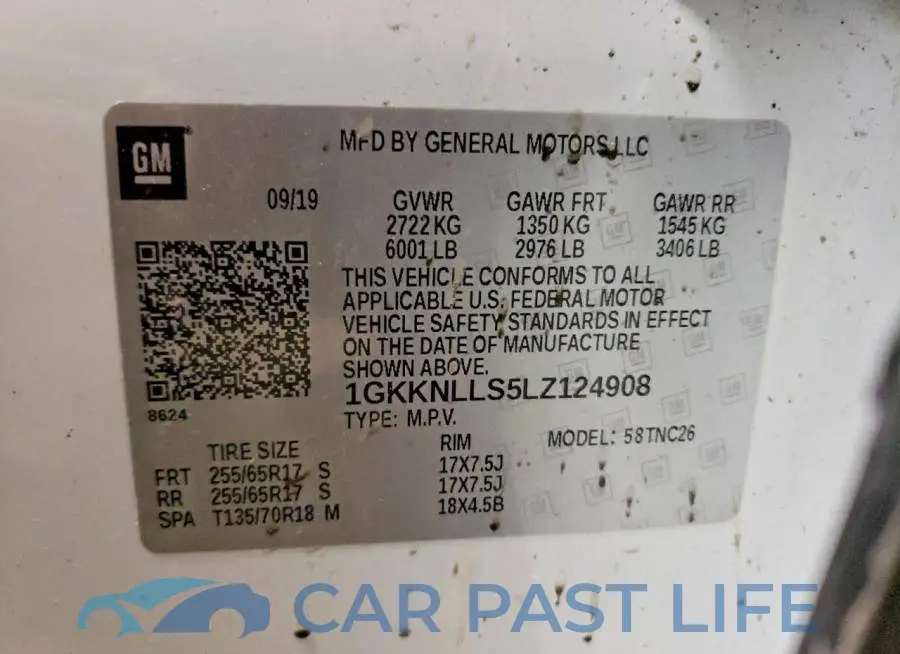 1GKKNLLS5LZ124908# 13