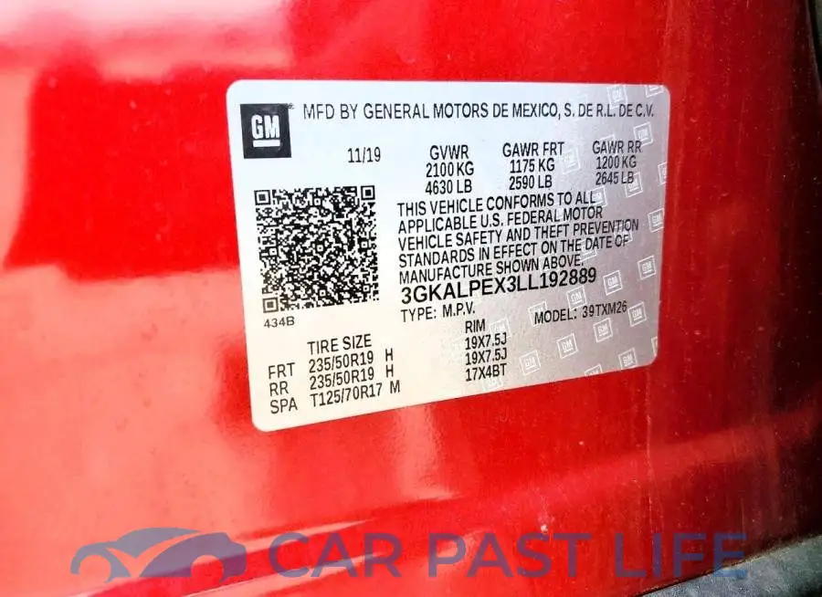 3GKALPEX3LL192889# 14