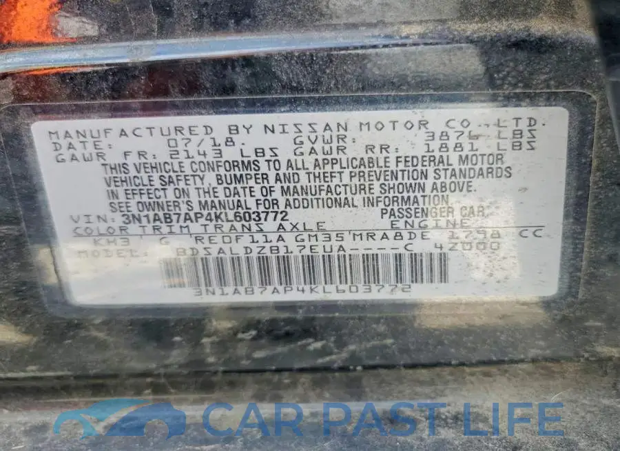 3N1AB7AP4KL603772# 12
