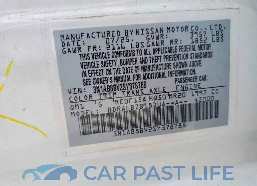 3N1AB8BV2SY378788# 12