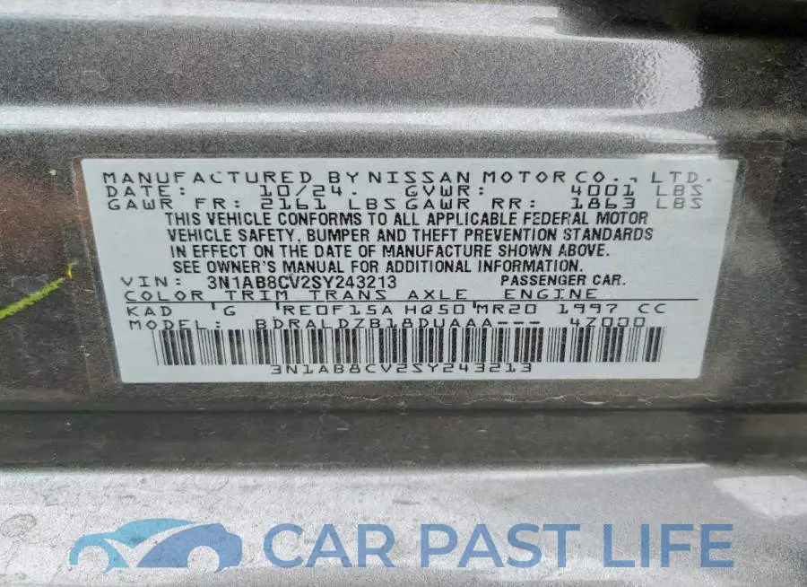 3N1AB8CV2SY243213# 12
