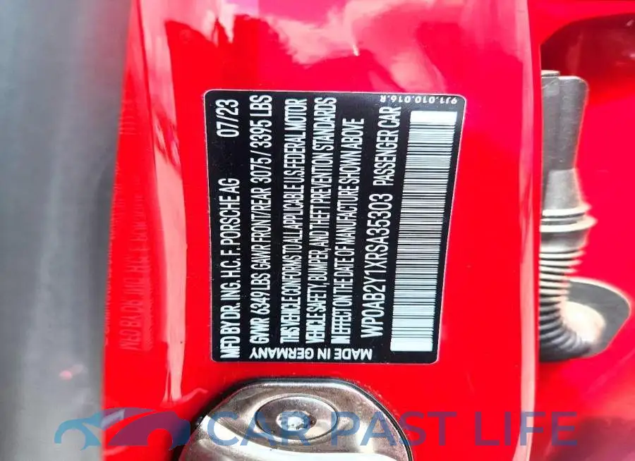 WP0AB2Y1XRSA35303# 12
