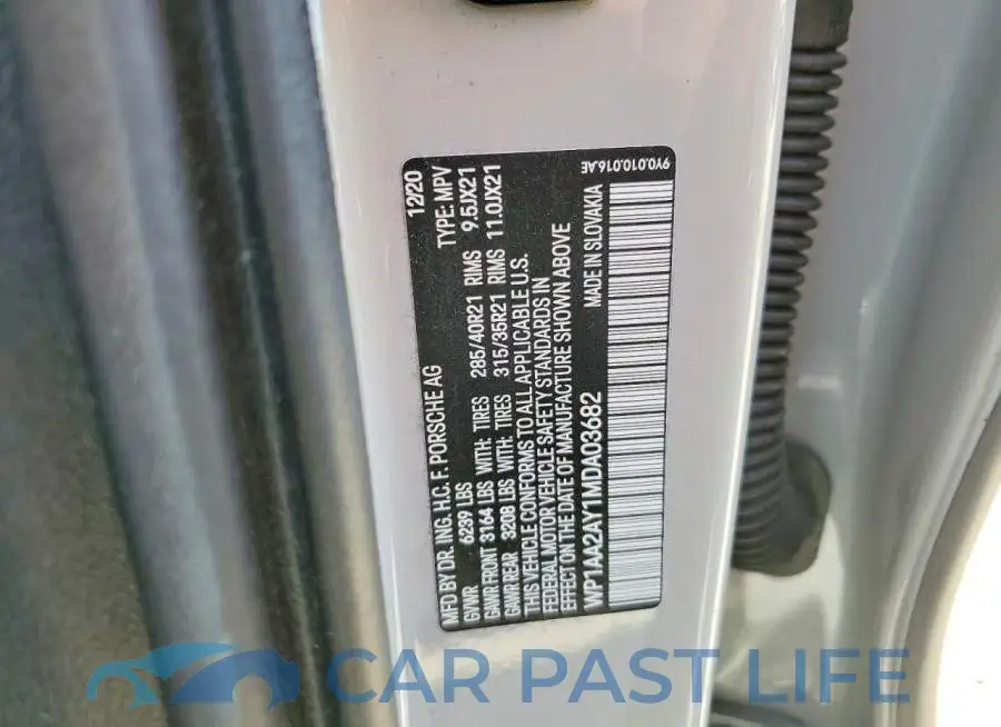 WP1AA2AY1MDA03682# 13