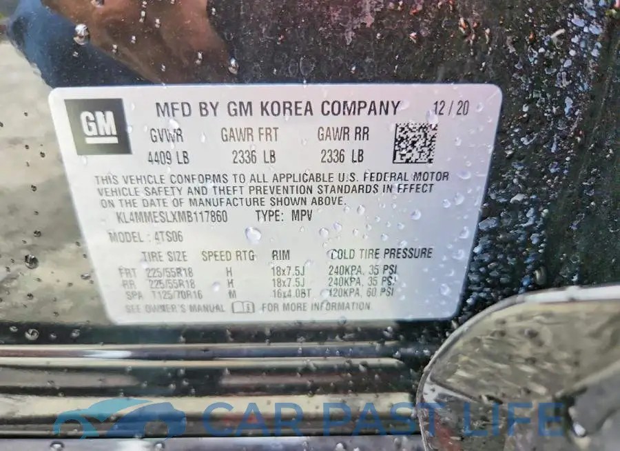 KL4MMESLXMB117860# 12
