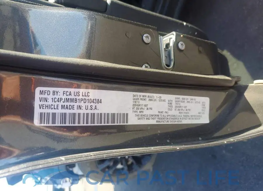 1C4PJMMB1PD104384# 13