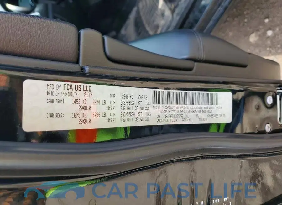 1C4RJFAG3JC135783# 13