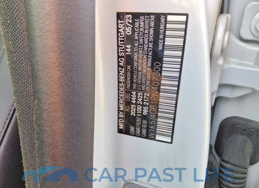 W1K5J4GB1PN407300# 12