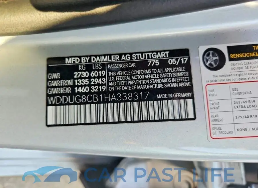 WDDUG8CB1HA338317# 13
