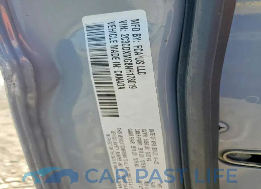 2C3CDXMG8NH178019# 12