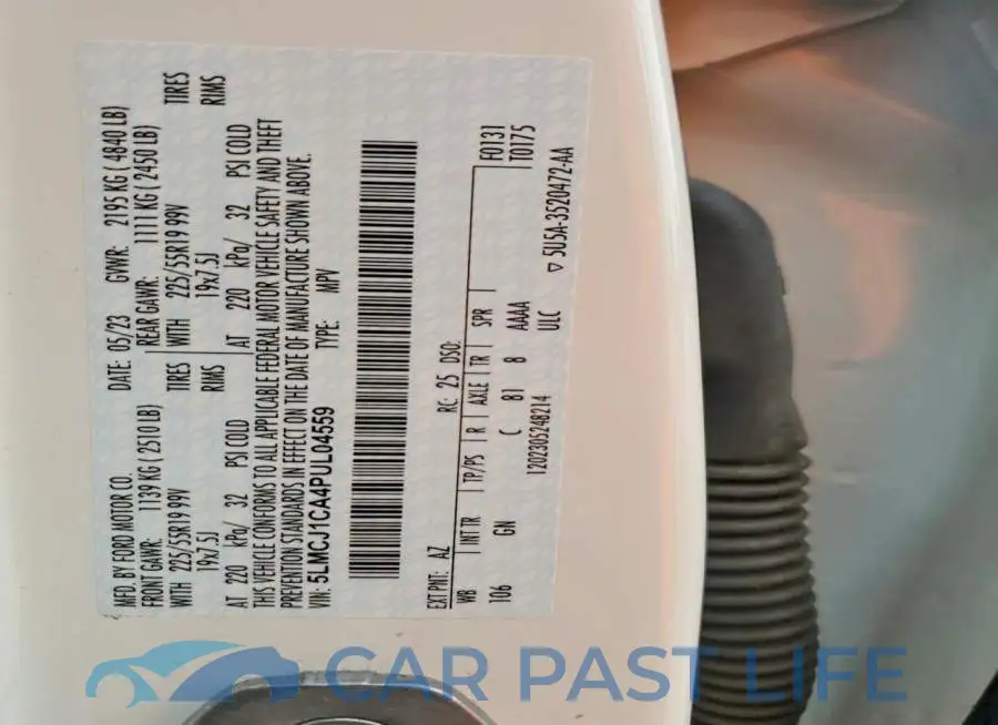 5LMCJ1CA4PUL04559# 13