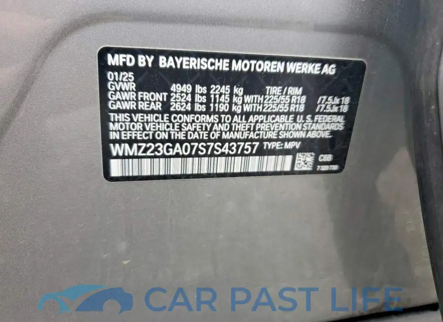 WMZ23GA07S7S43757# 12