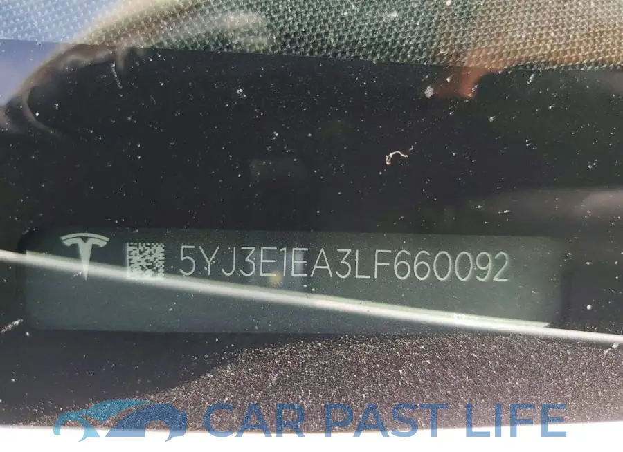 5YJ3E1EA3LF660092# 12