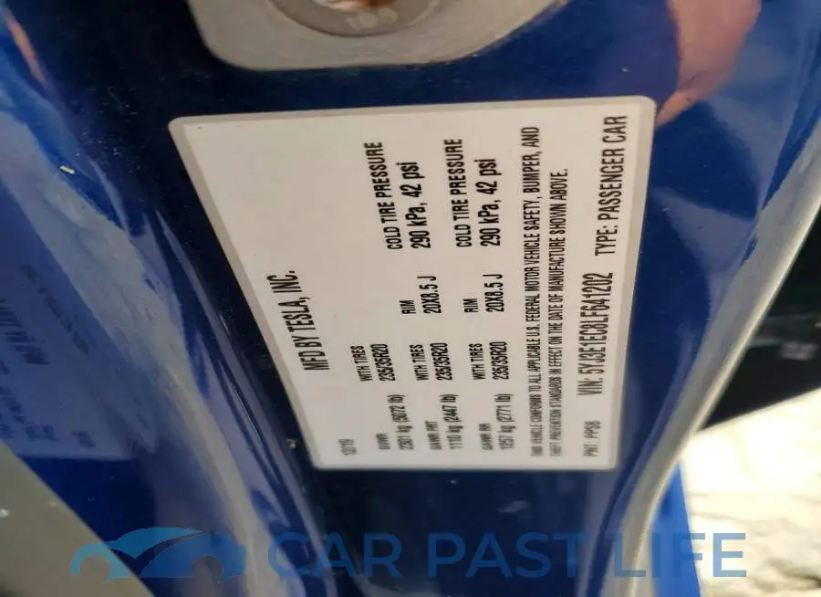 5YJ3E1EC8LF641202# 12