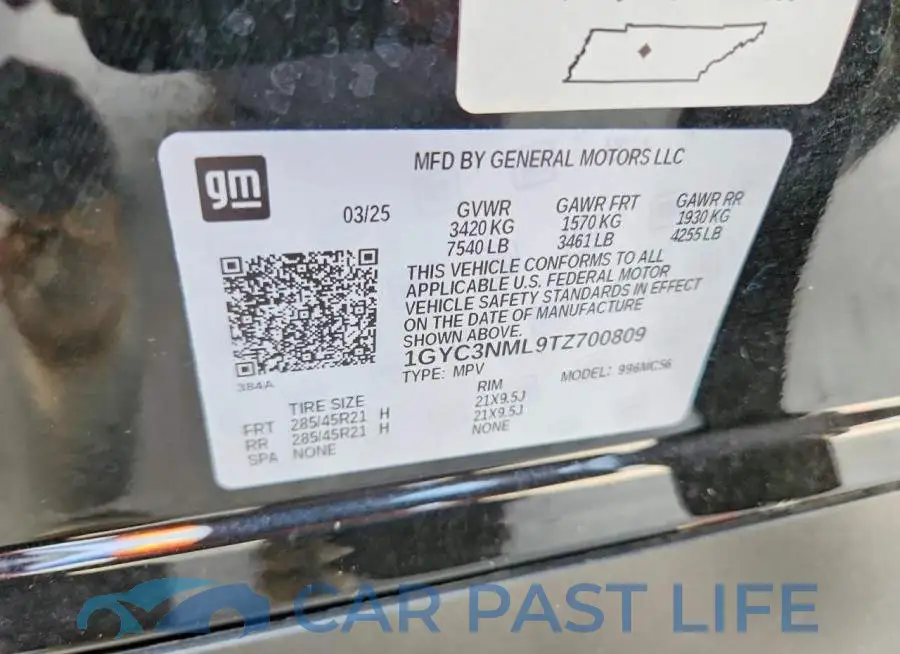 1GYC3NML9TZ700809# 13