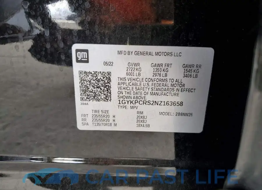 1GYKPCRS2NZ163658# 12
