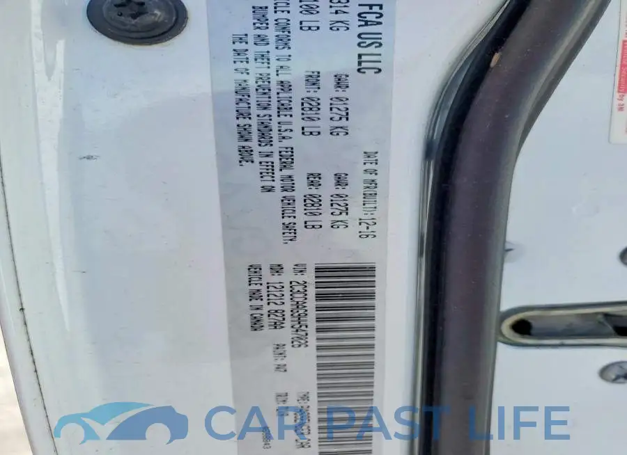 2C3CCAAG9HH547026# 12