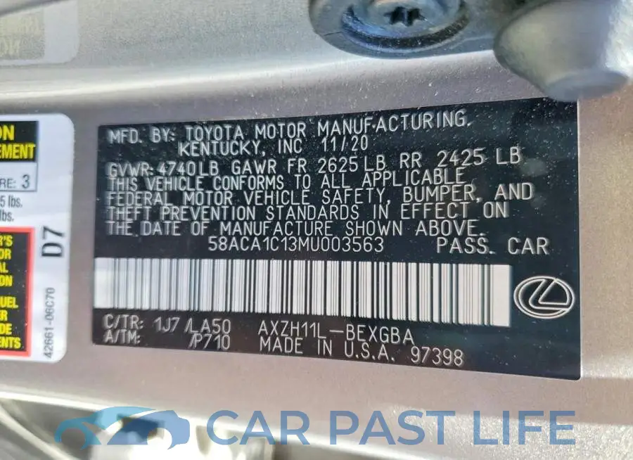58ACA1C13MU003563# 13