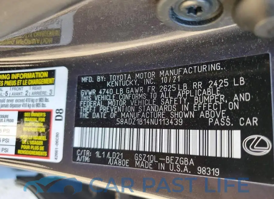 58ADZ1B14NU113439# 13