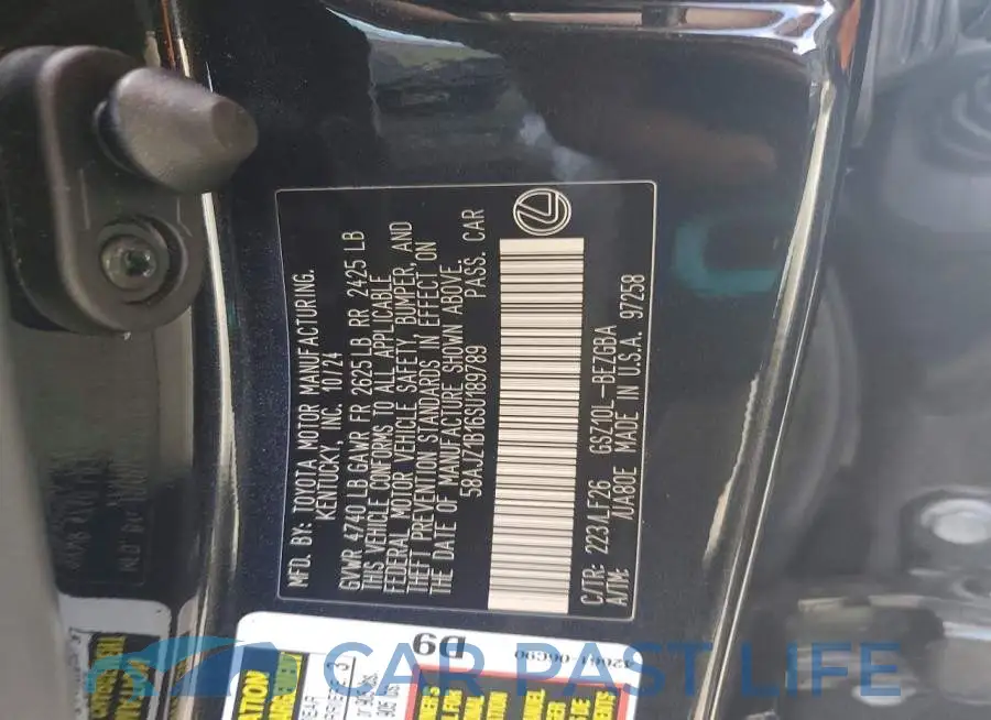 58AJZ1B16SU189789# 12