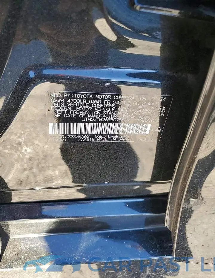 JTHGZ1B26R5075809# 12