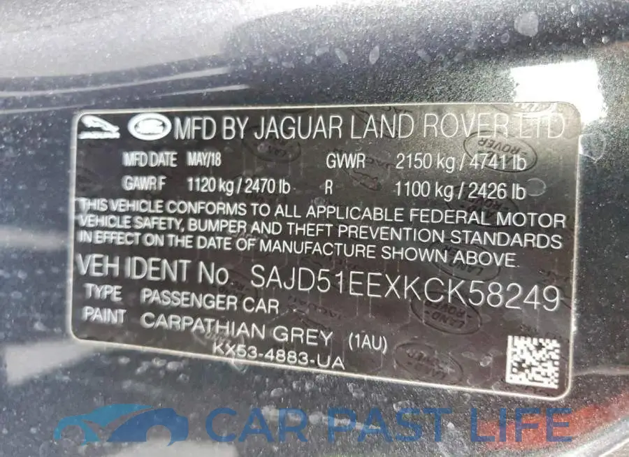 SAJD51EEXKCK58249# 12